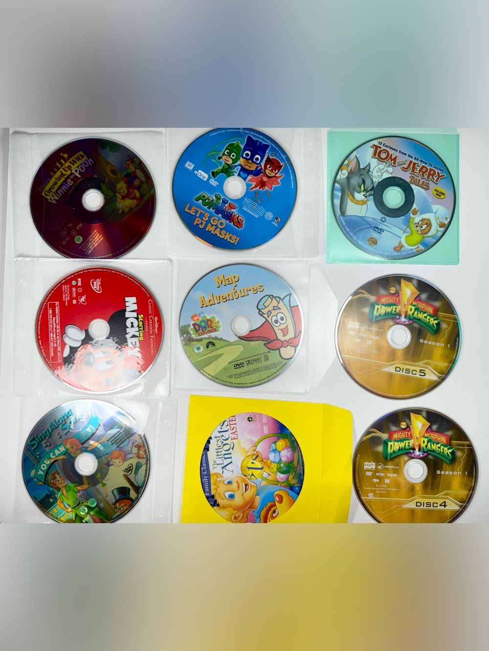 13 Lot Children's Animation Favorites DVDs - Scooby Doo, Power Rangers, More!